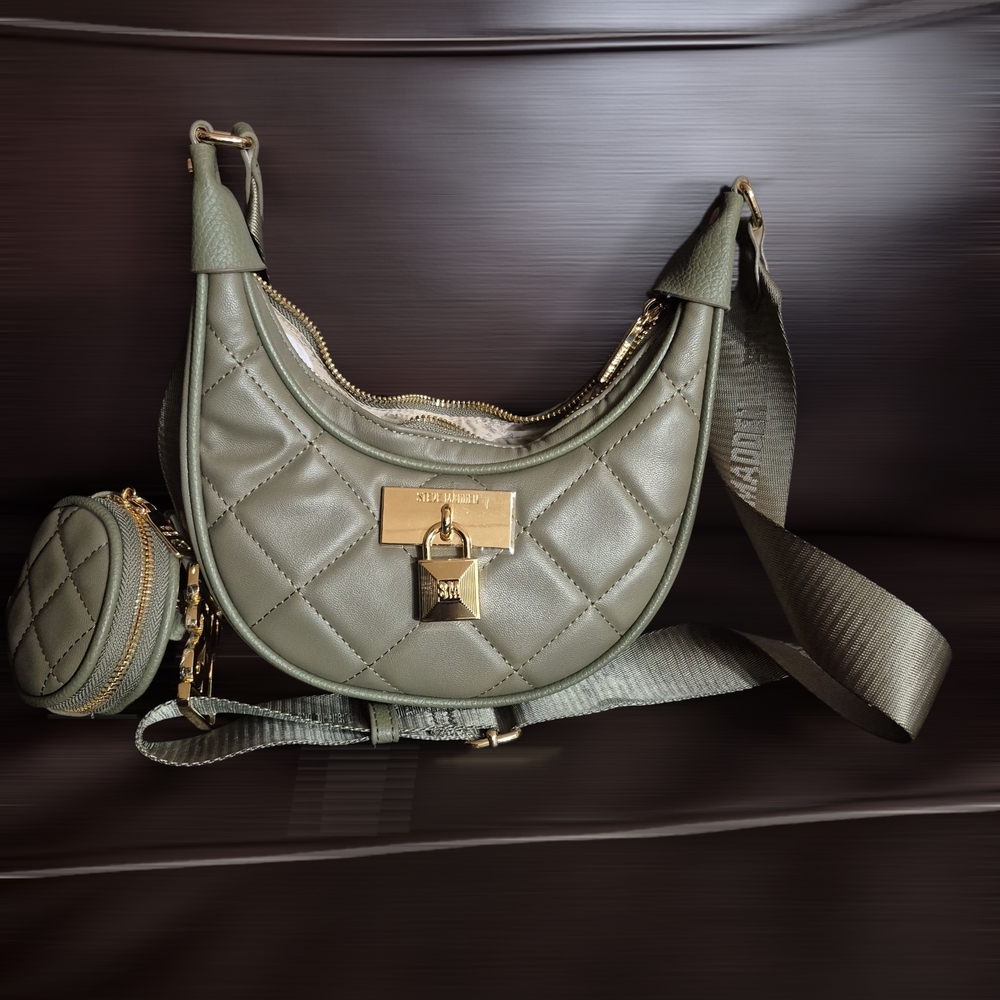 Steve Madden Olive Quilted Shoulder Bag (PERFECT CHRISTMAS GIFT)